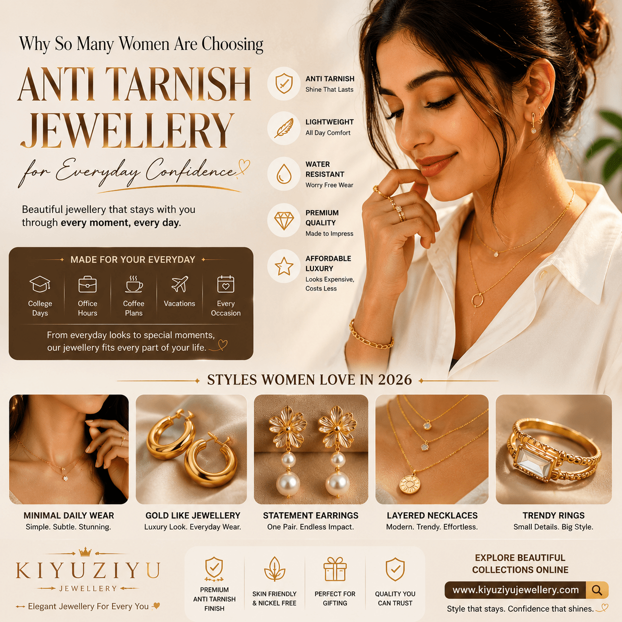 Why So Many Women Are Choosing Anti Tarnish Jewellery for Everyday Confidence.