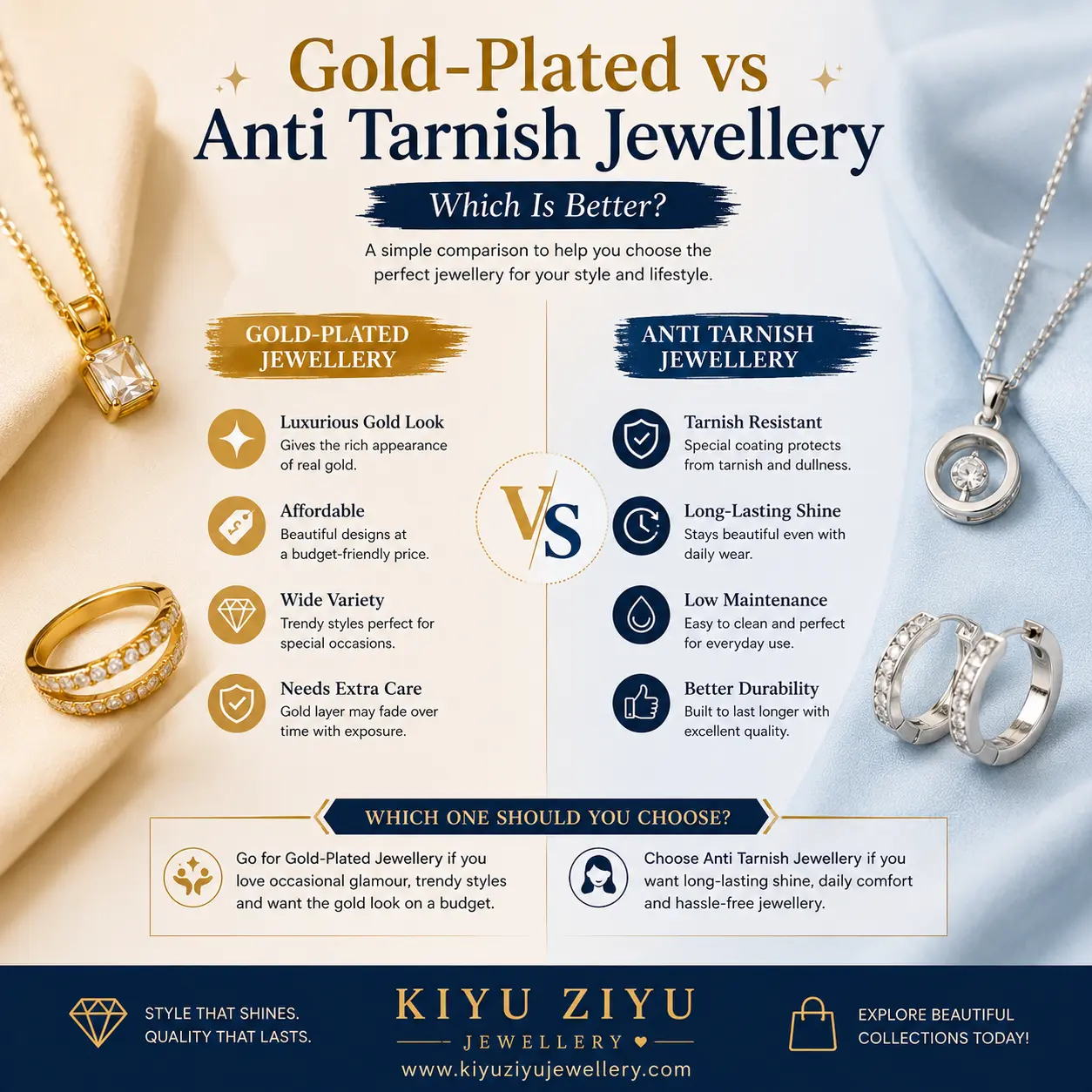 Gold-Plated vs Anti Tarnish Jewellery: Which Is Better?